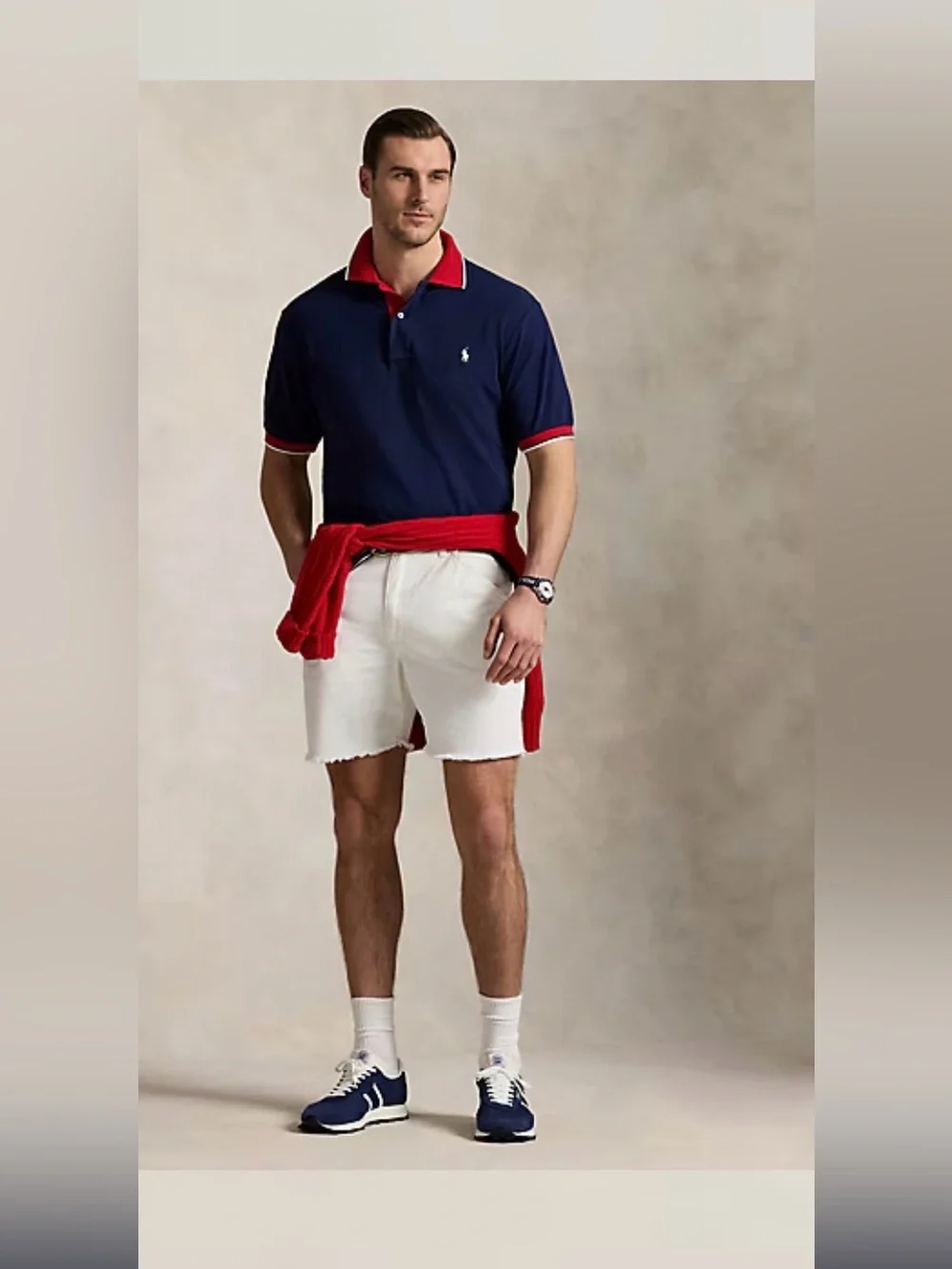 NWT Polo Ralph Lauren 3X 3XL Big Man's Blue, Red & White Cotton Mesh POLO